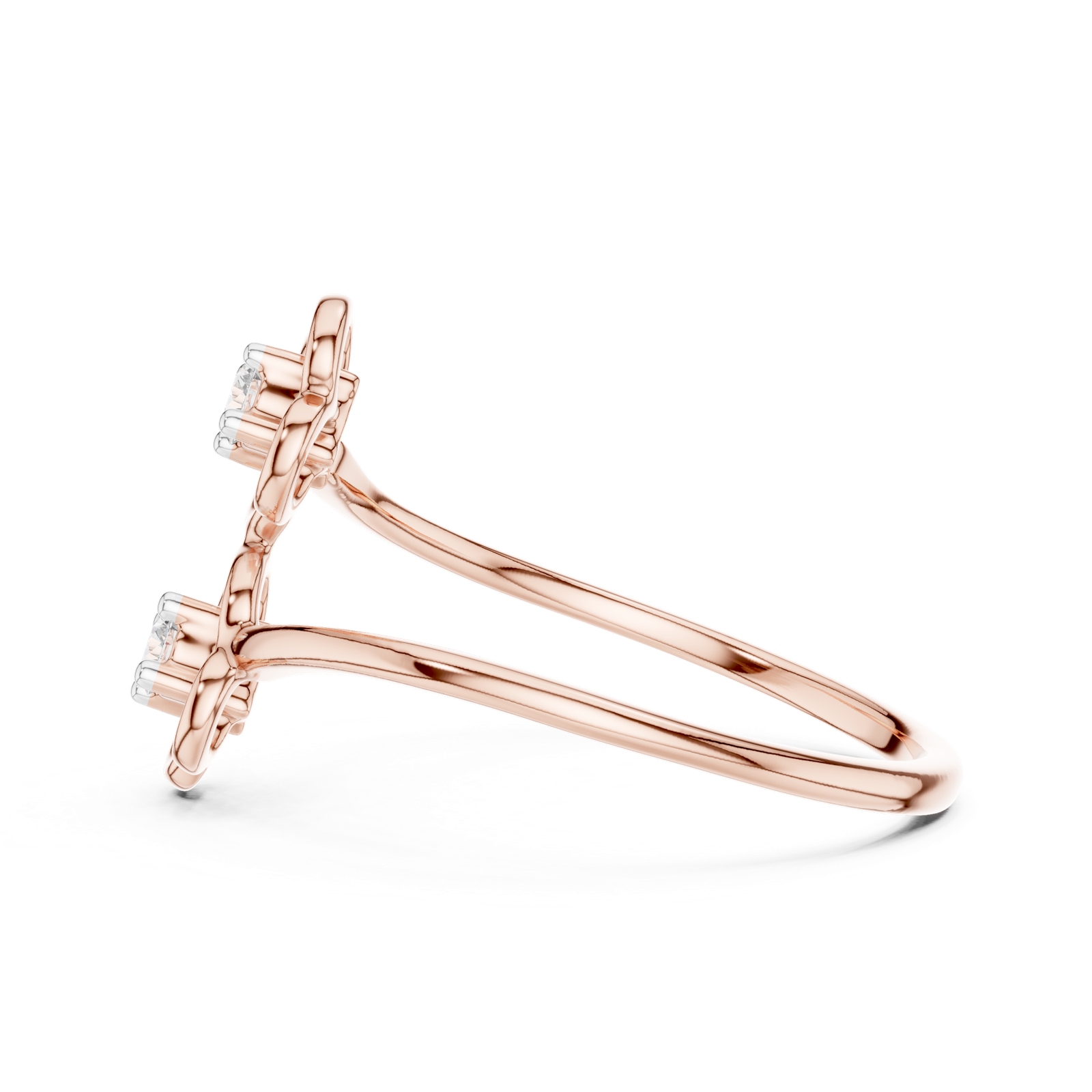 Gold Ring 12-10027@L, Rose Gold, view 3