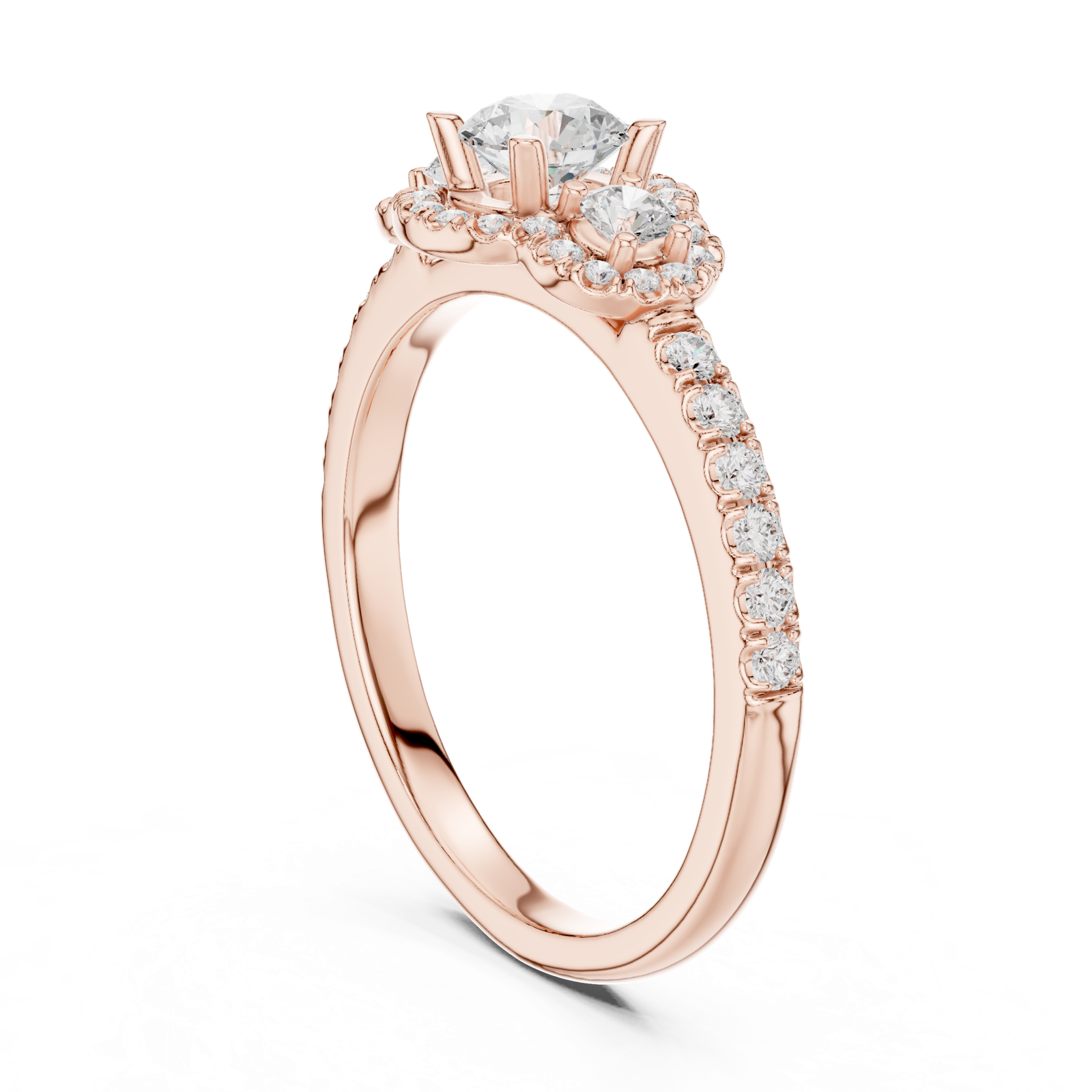 Gold Ring LR-0289, Rose Gold, view 1