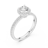 Gold Ring LR-0241, White Gold, view 2