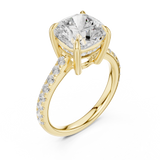 Gold Ring DDLR-1023, Yellow Gold, view 2