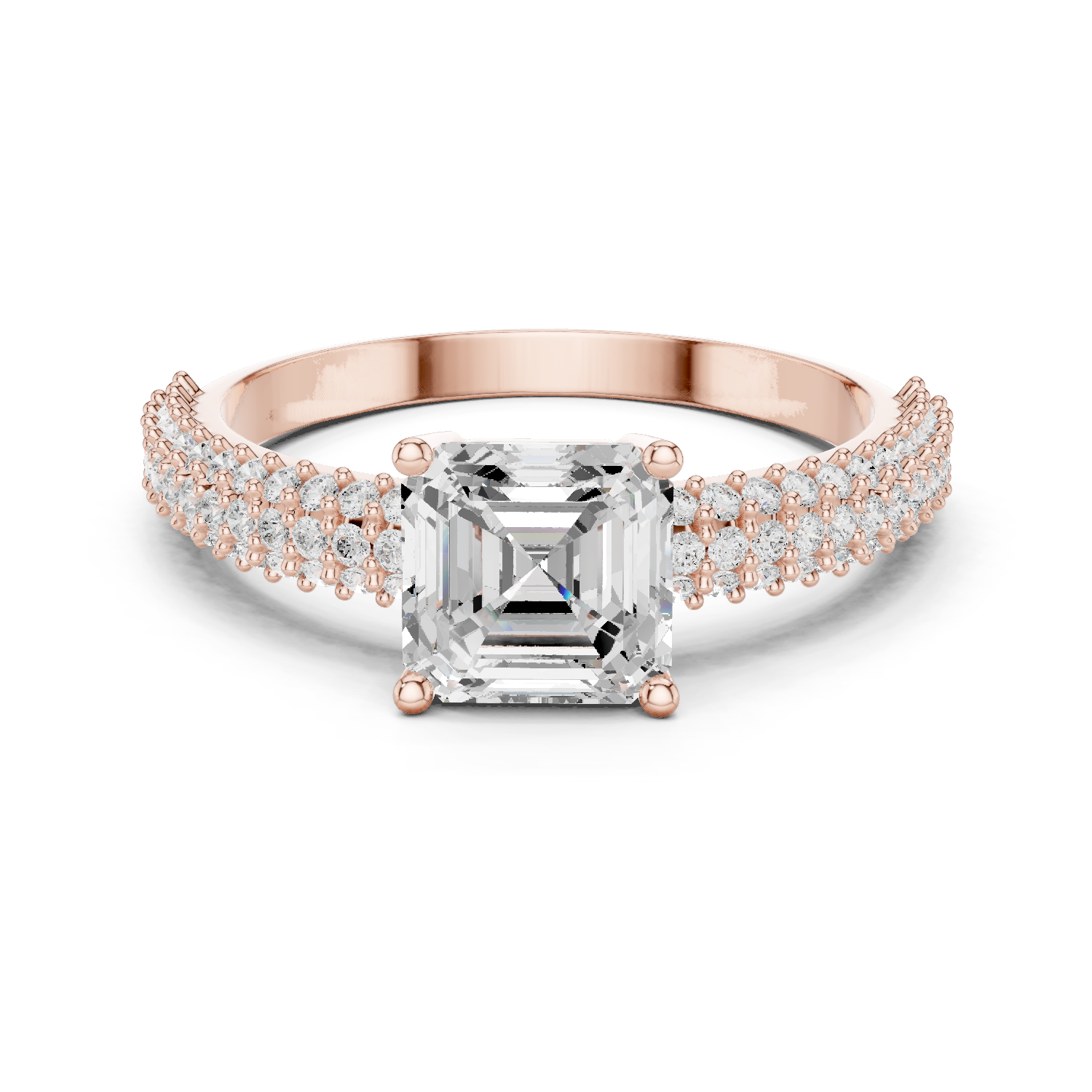 Gold Ring DDLR-1107, Rose Gold
