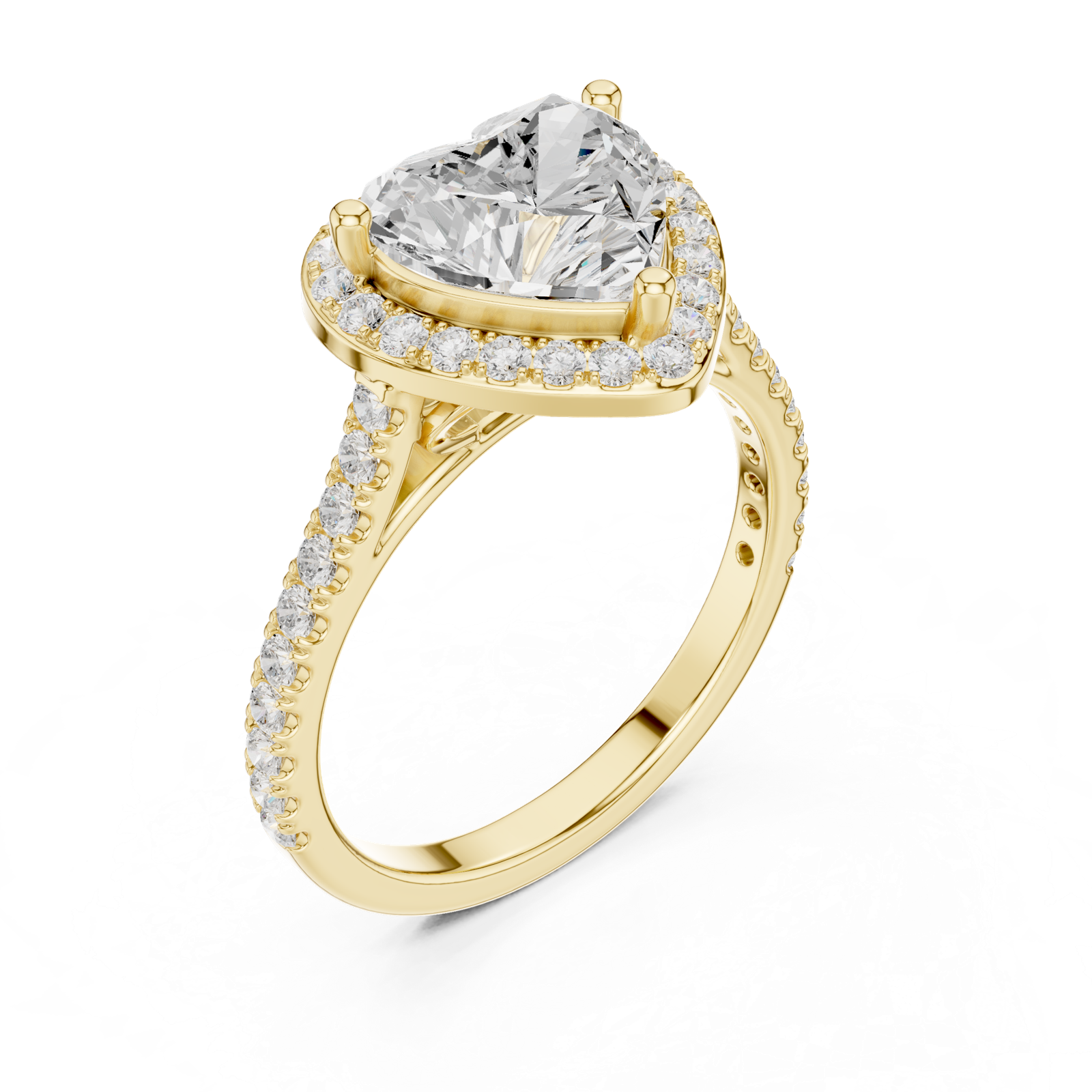 Gold Ring DDLR-432, Yellow Gold, view 2
