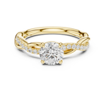 Gold Ring DDLR-641, Yellow Gold, view 4