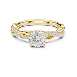 Gold Ring DDLR-641, Yellow Gold, view 4