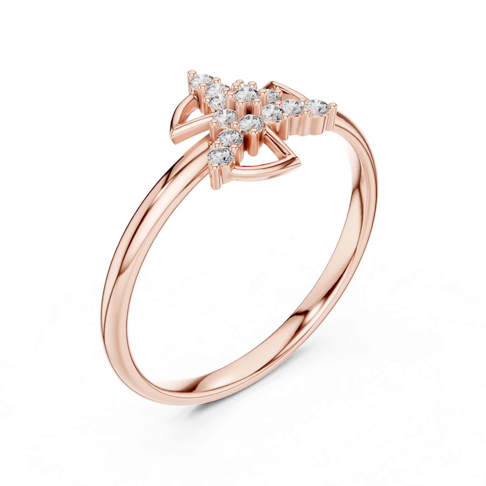 Gold Ring Ledis Ring, Rose Gold, view 2