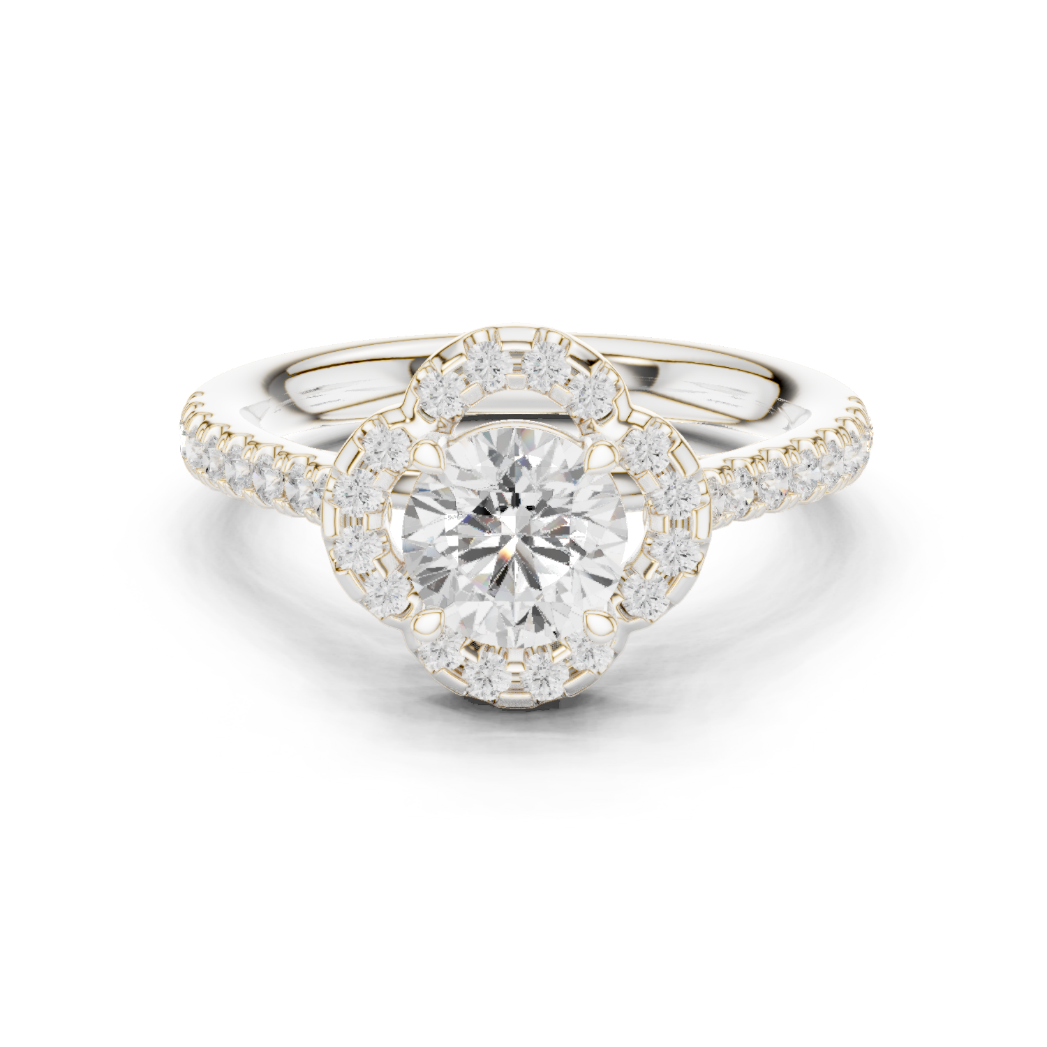 Gold Ring DDLR-670, White Gold