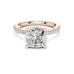 Gold Ring DDLR-1017, Rose Gold, view 4