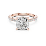 Gold Ring DDLR-1017, Rose Gold, view 4