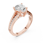 Gold Ring DDLR-996, Rose Gold, view 2
