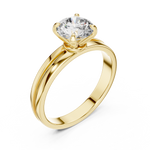 Gold Ring LR-0005, Yellow Gold, view 2
