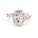 Gold Ring DDLR-434, Rose Gold, view 4