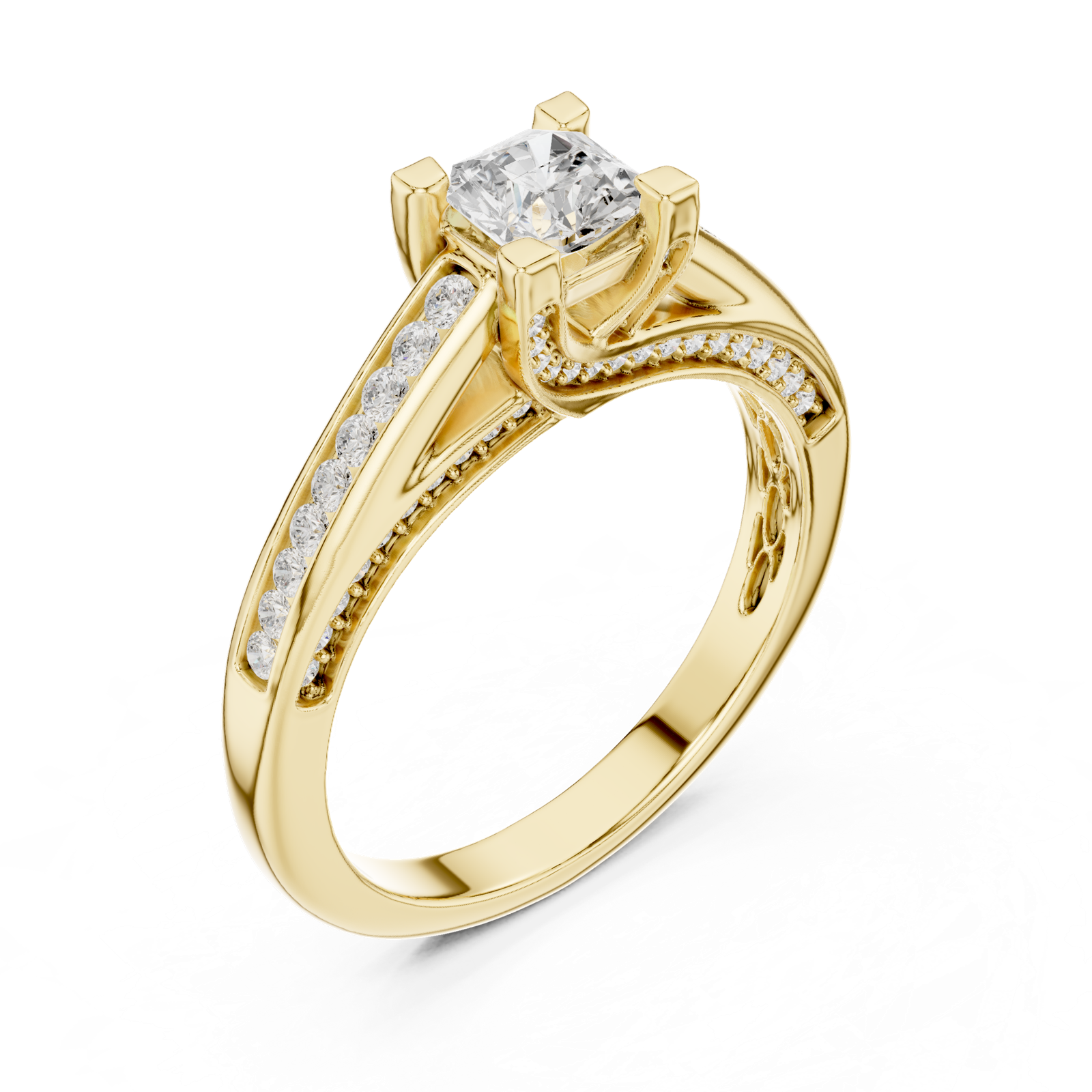 Gold Ring LR-0283, Yellow Gold, view 2
