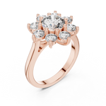 Gold Ring AGDLR-273, Rose Gold, view 2