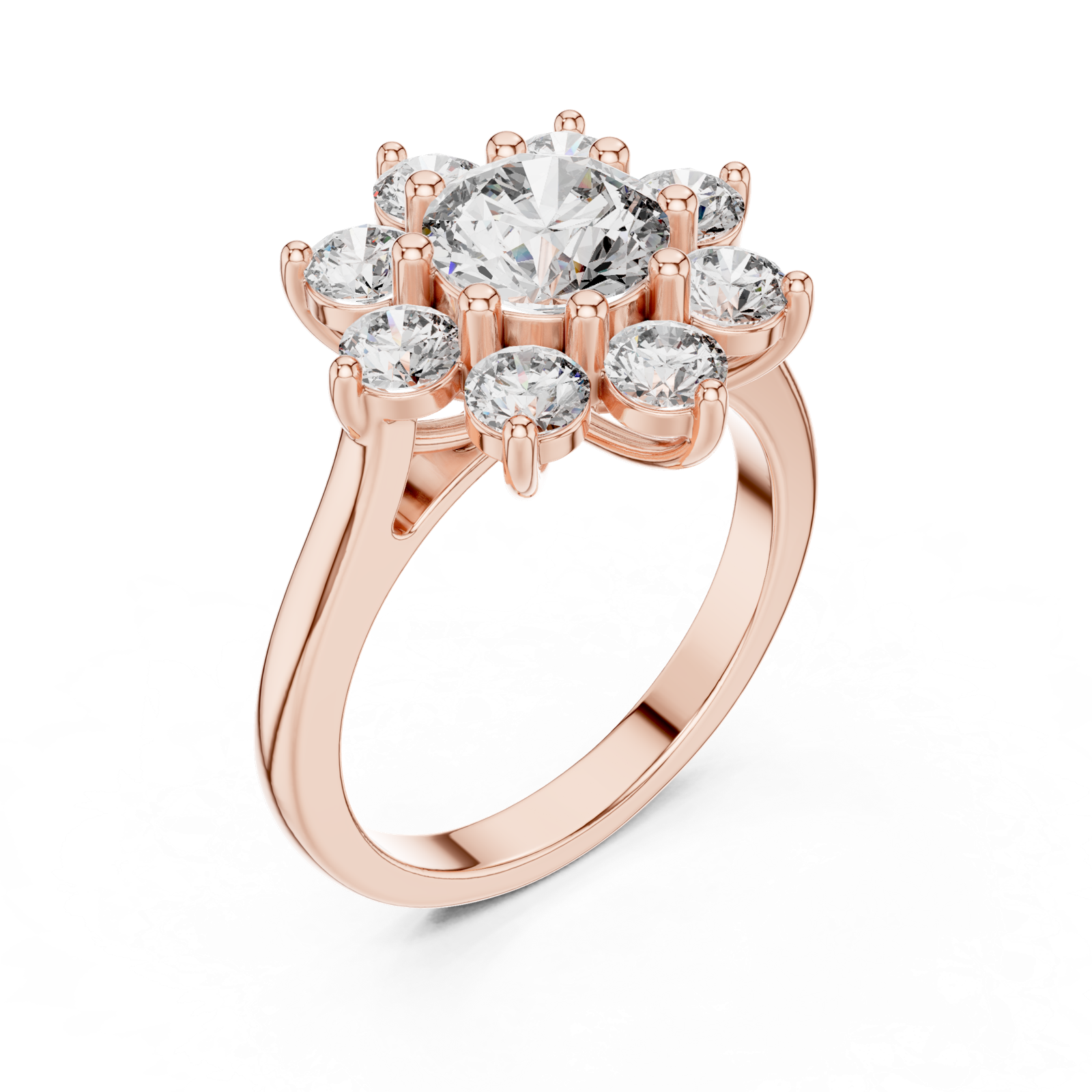 Gold Ring AGDLR-273, Rose Gold, view 2