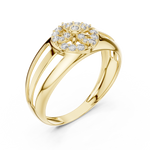 Gold Ring LR-01 (37), Yellow Gold, view 2