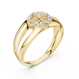 Gold Ring LR-01 (37), Yellow Gold, view 2