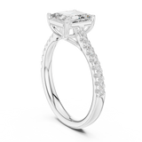 Gold Ring DDLR-730, White Gold, view 1