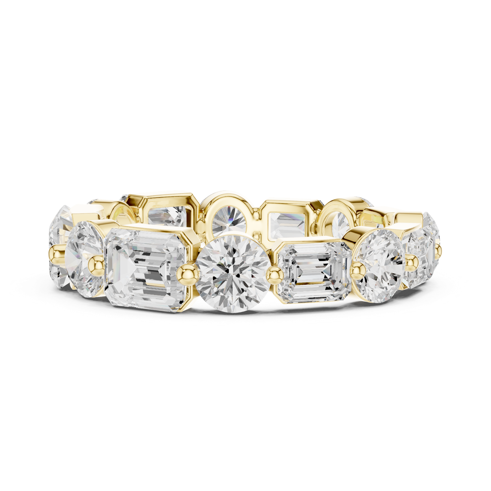 Gold Ring DDLR-393, Yellow Gold, view 3