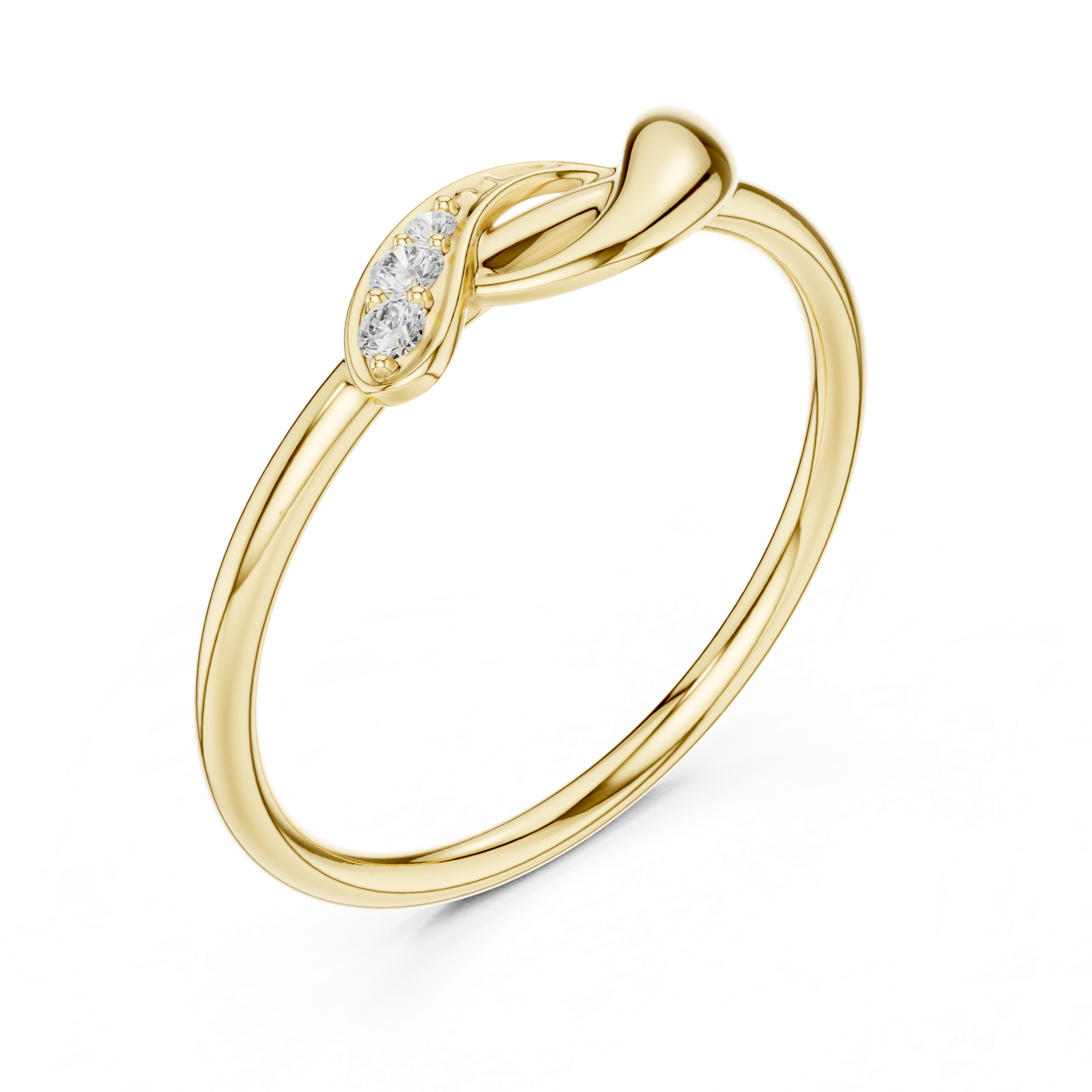 Gold Ring SBWR(40), Yellow Gold, view 2