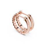 Gold Earrings SBER(24), Rose Gold, view 2