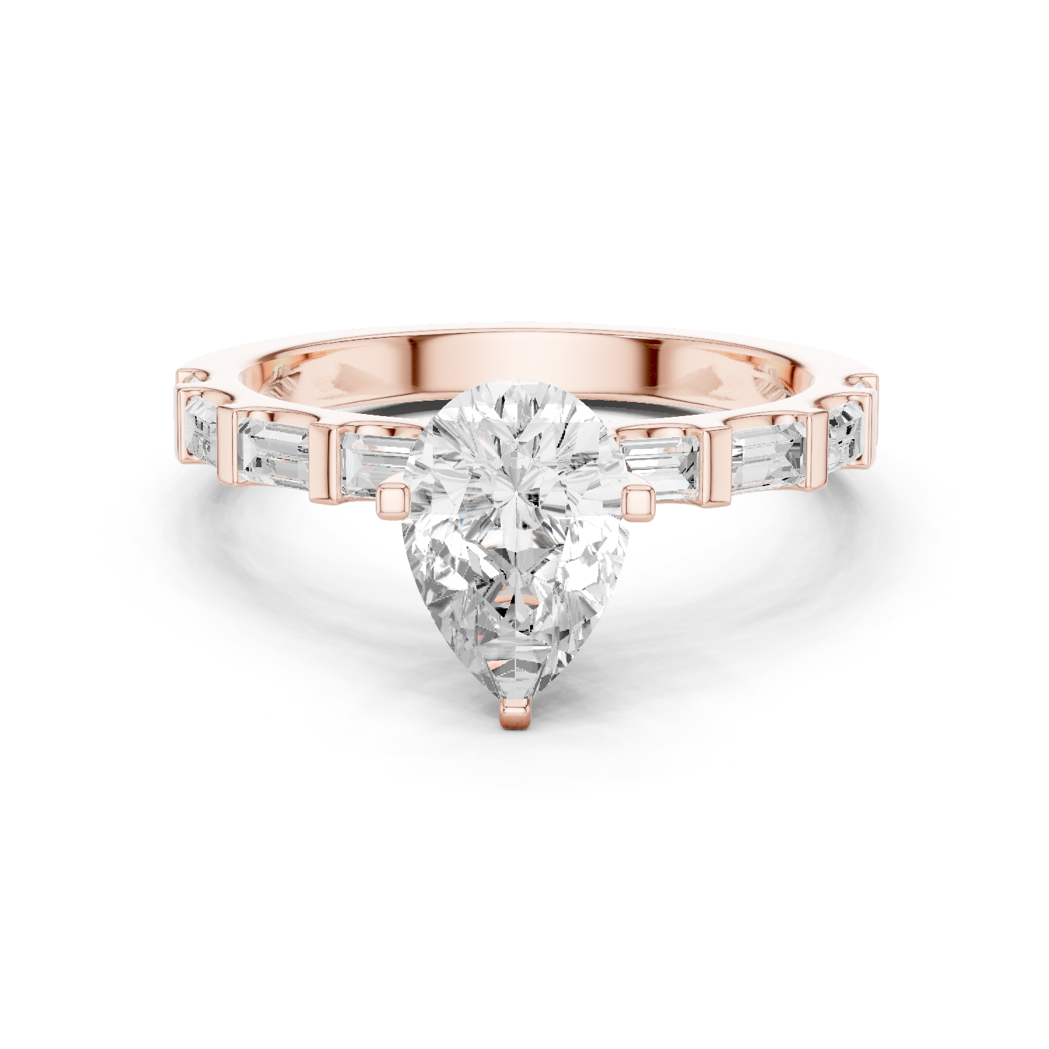 Gold Ring DDLR-1095, Rose Gold