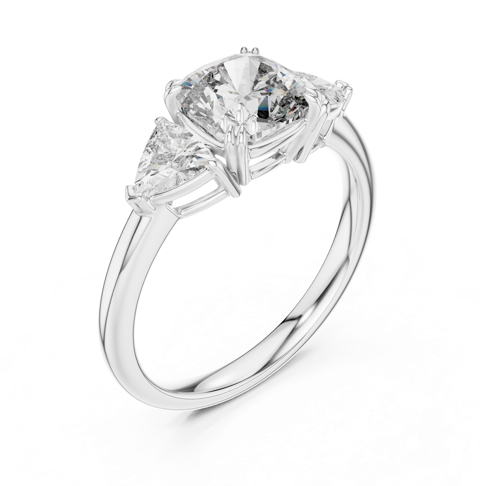 Gold Ring DDLR-034, White Gold, view 2