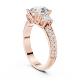 Gold Ring DDLR-267, Rose Gold, view 1