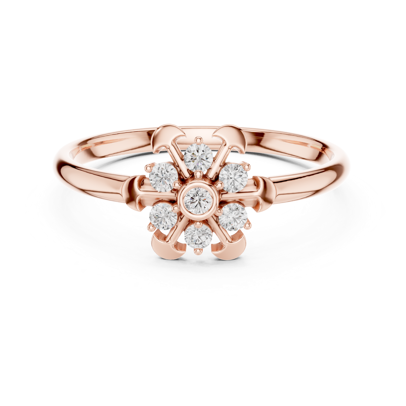Gold Ring 1 (286), Rose Gold, view 4