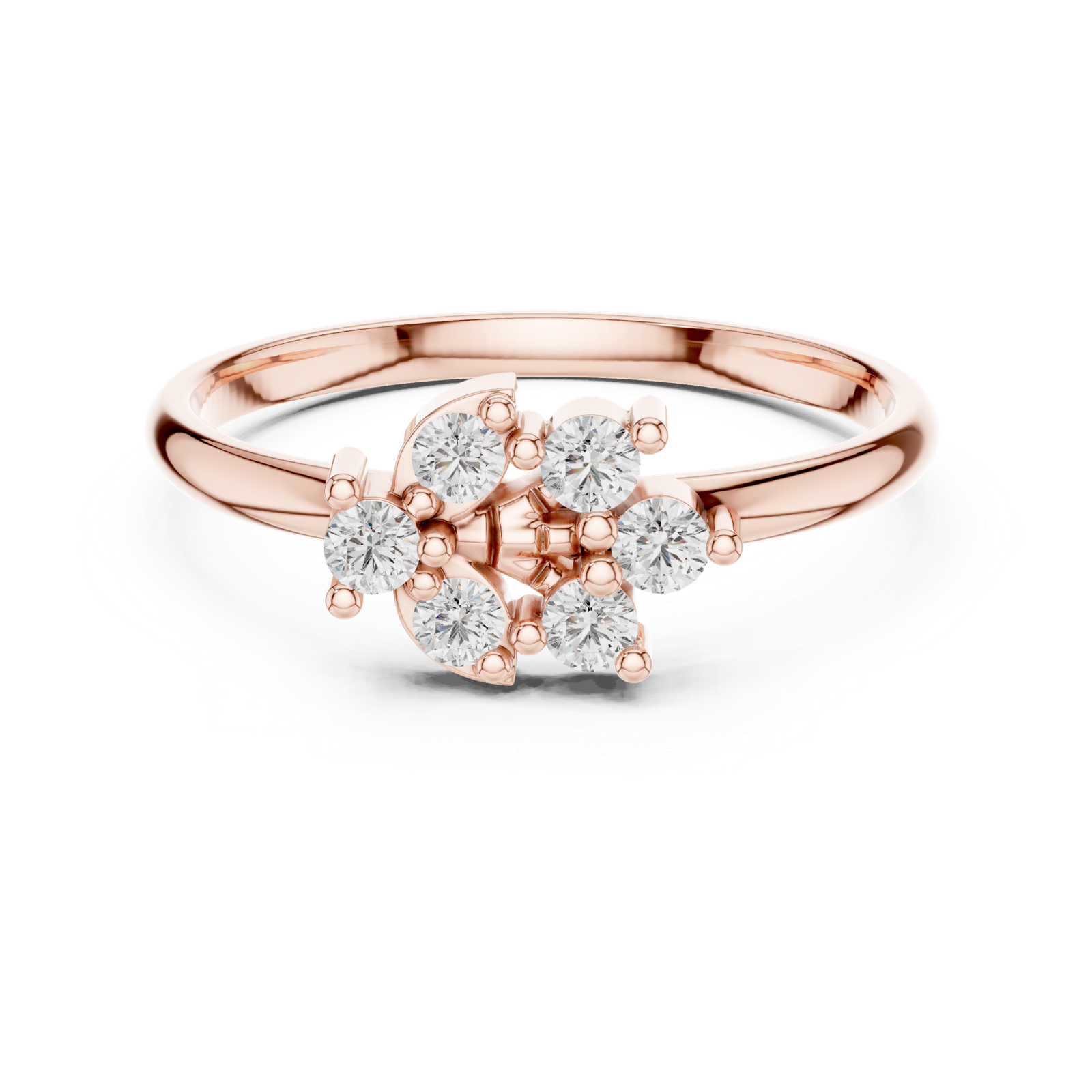 Gold Ring 1 (456), Rose Gold, view 4