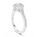 Gold Ring DDLR-914, White Gold, view 1