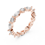 Gold Ring DDLR-242, Rose Gold, view 2