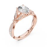Gold Ring DDLR-936, Rose Gold, view 2