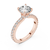 Gold Ring L03-1293, Rose Gold, view 2