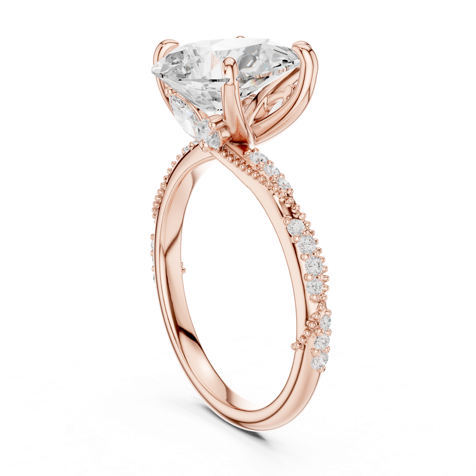 Gold Ring DDLR-966, Rose Gold