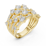 Gold Ring DDLR-866, Yellow Gold, view 2