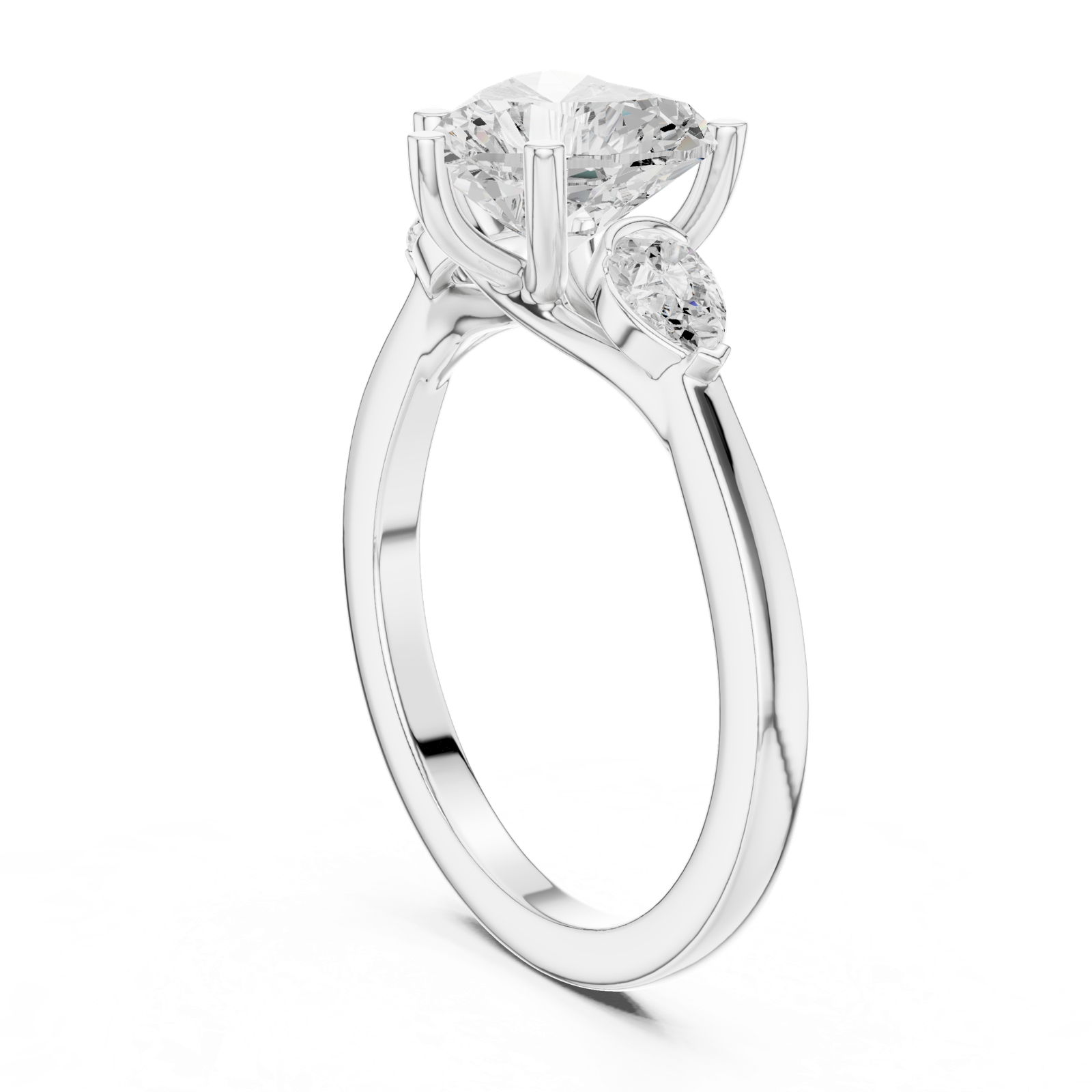 Gold Ring DDLR-270, White Gold, view 1
