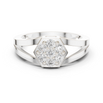 Gold Ring DDLR-736, White Gold