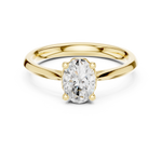 Gold Ring DDLR-573, Yellow Gold, view 4