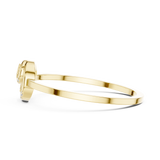 Gold Ring DDLR-686, Yellow Gold, view 3