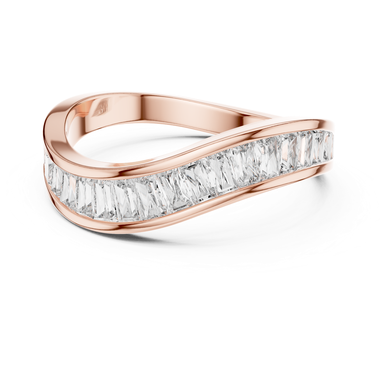 Gold Ring DDLR-009, Rose Gold, view 4