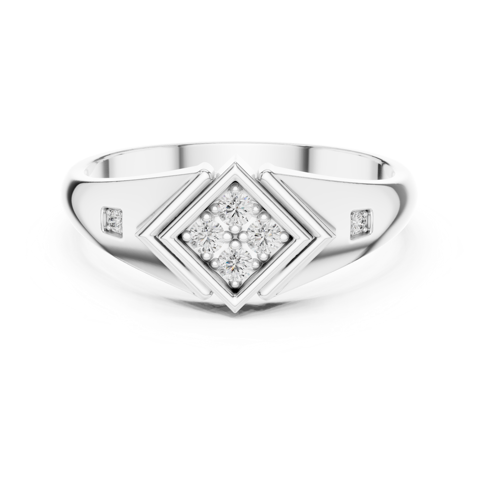 Gold Ring DR-6290, White Gold