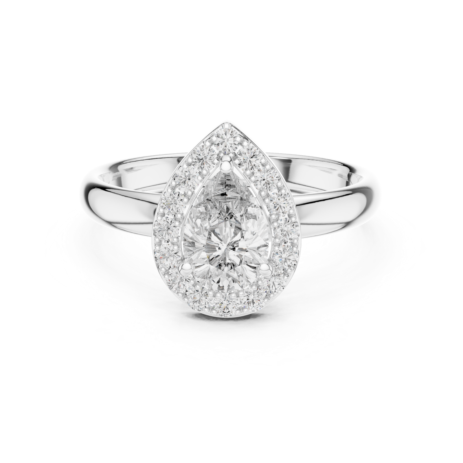 Gold Ring LR-0174, White Gold
