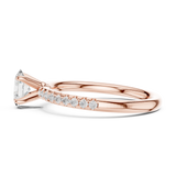 Gold Ring DDLR-588, Rose Gold, view 3