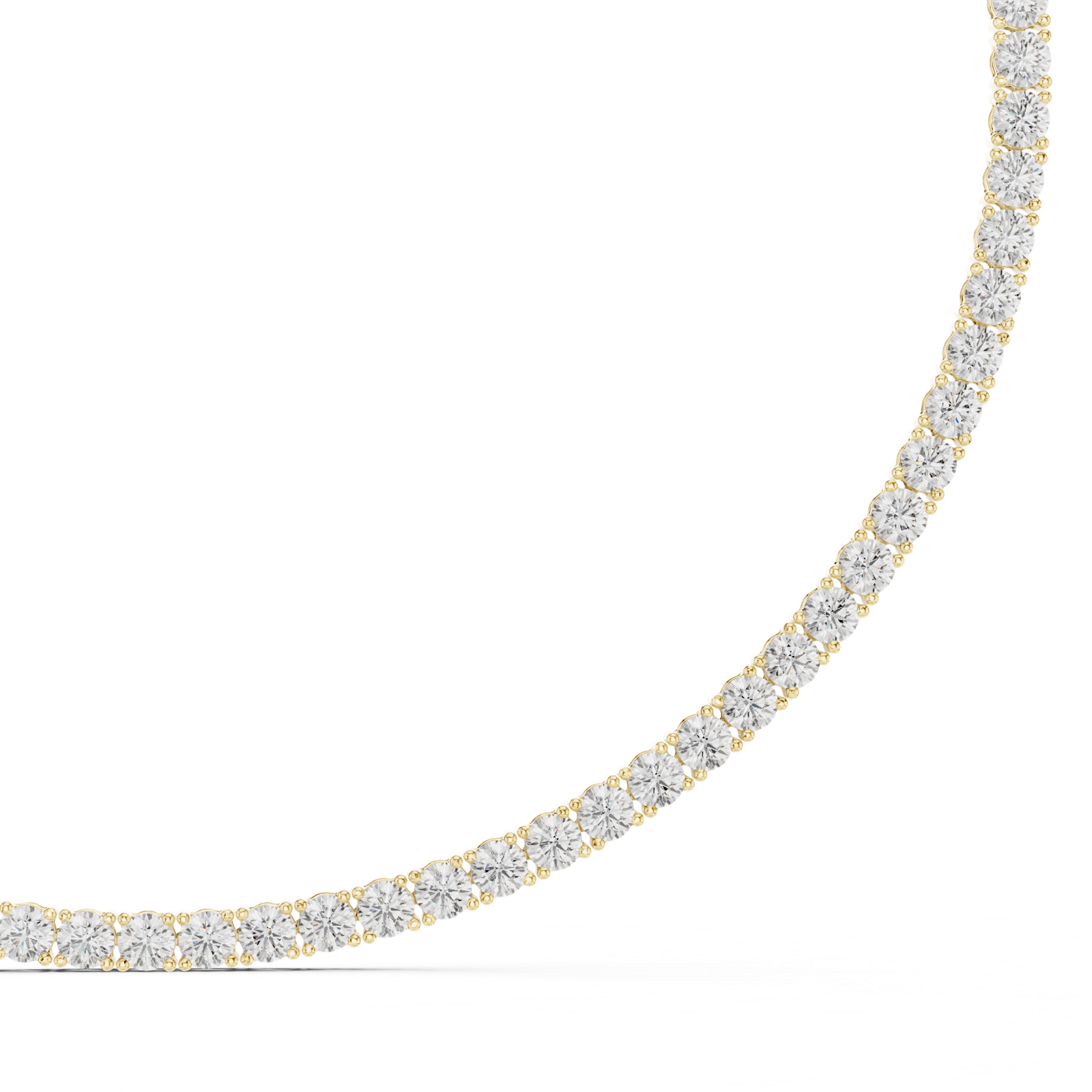 Gold Necklace SBWN (8), Yellow Gold, view 3