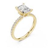 Gold Ring DDLR-1015, Yellow Gold, view 2