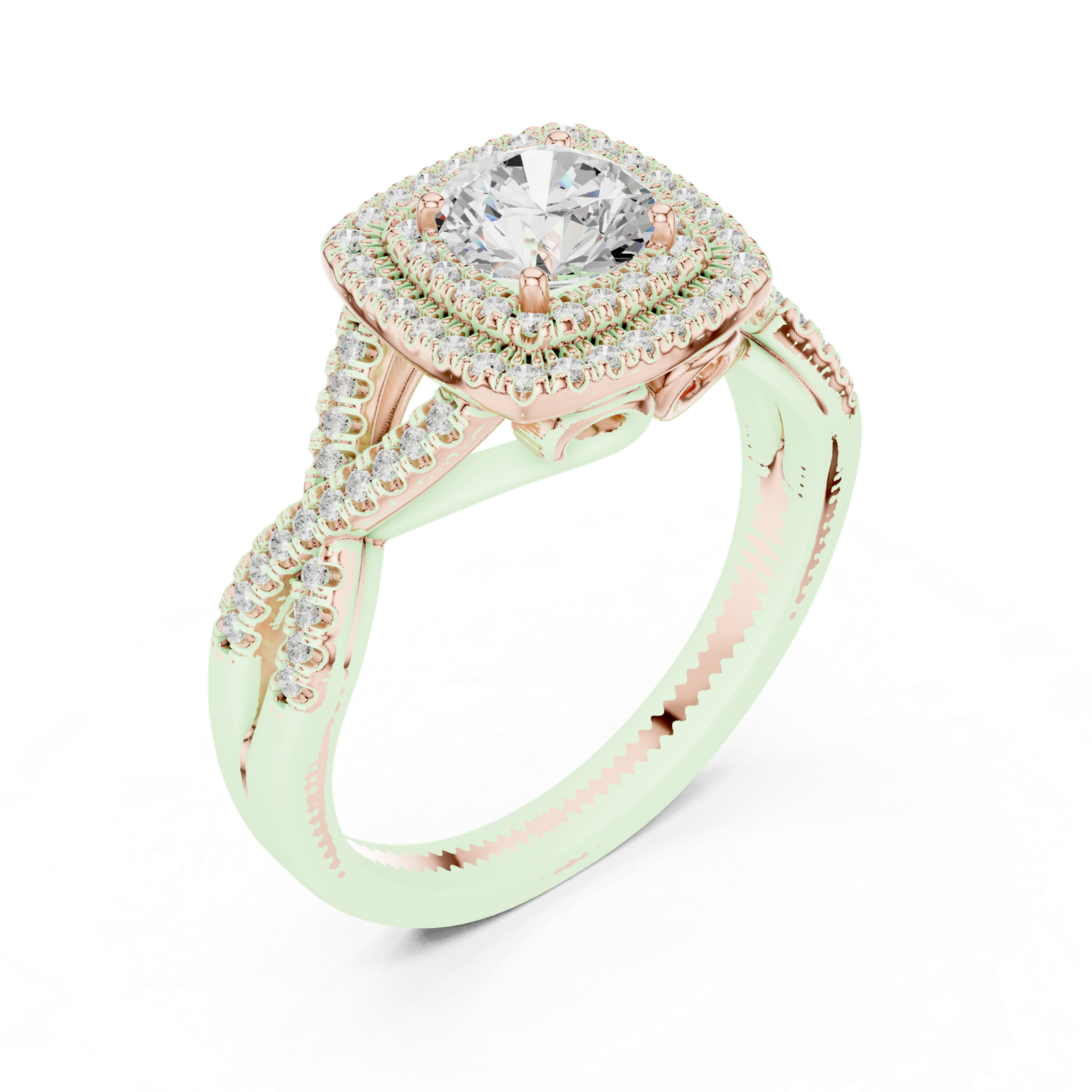 Gold Ring LR-0257, Rose Gold