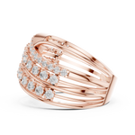 Gold Ring DDLR-820, Rose Gold, view 3