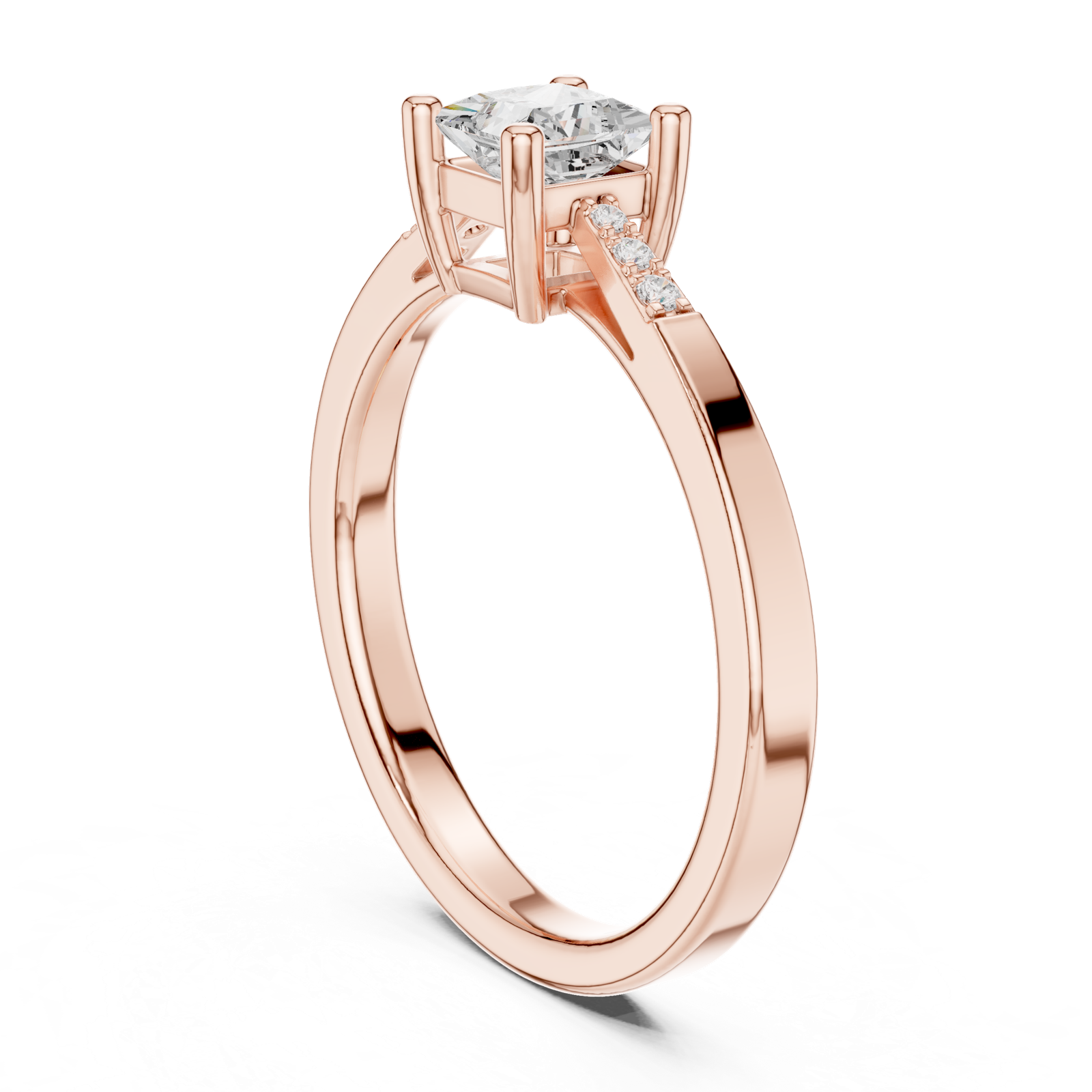Gold Ring DDLR-491, Rose Gold