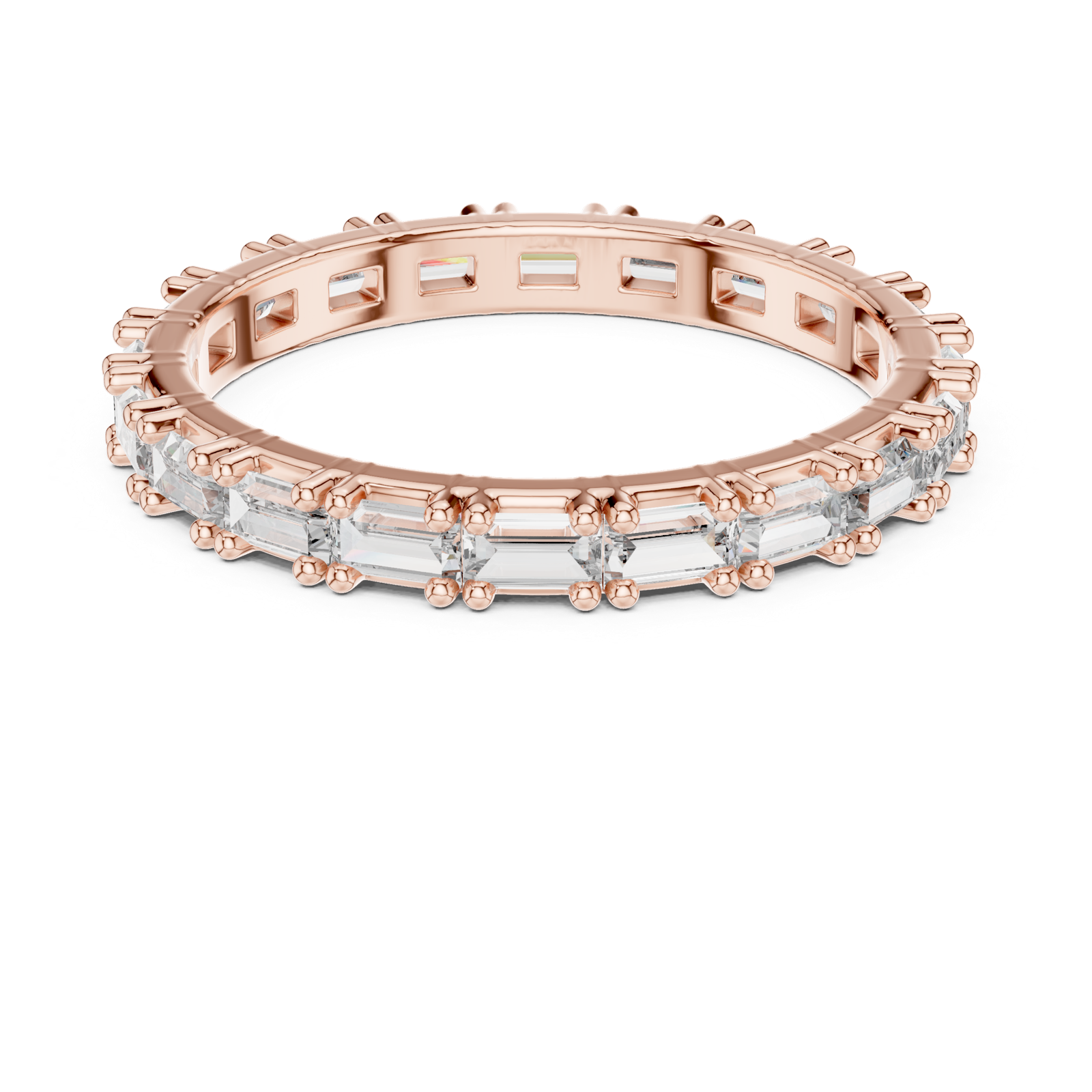 Gold Ring DDLR-231, Rose Gold, view 4