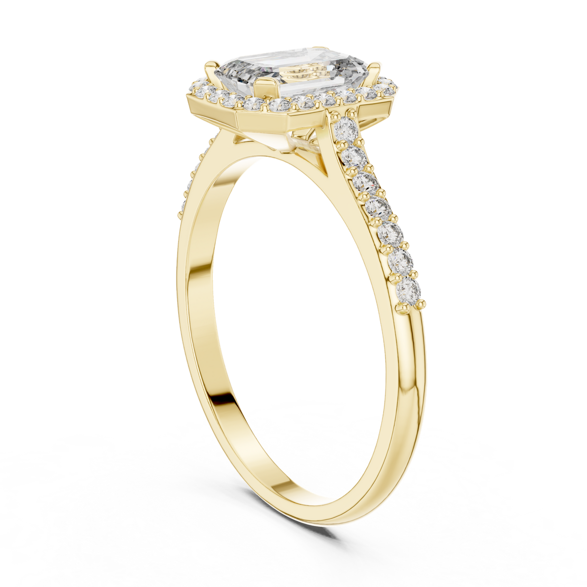 Gold Ring 00001L (45), Yellow Gold, view 1